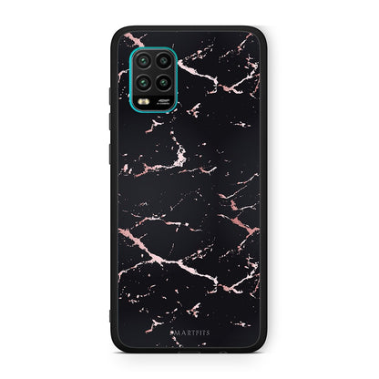4 - Xiaomi Mi 10 Lite  Black Rosegold Marble case, cover, bumper