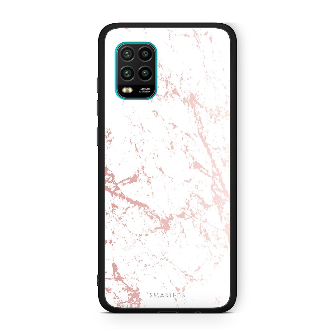 116 - Xiaomi Mi 10 Lite  Pink Splash Marble case, cover, bumper