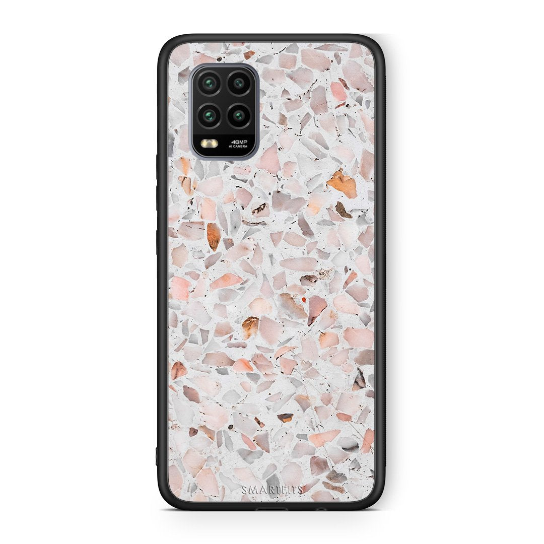 Xiaomi Mi 10 Lite Marble Terrazzo θήκη από τη Smartfits με σχέδιο στο πίσω μέρος και μαύρο περίβλημα | Smartphone case with colorful back and black bezels by Smartfits