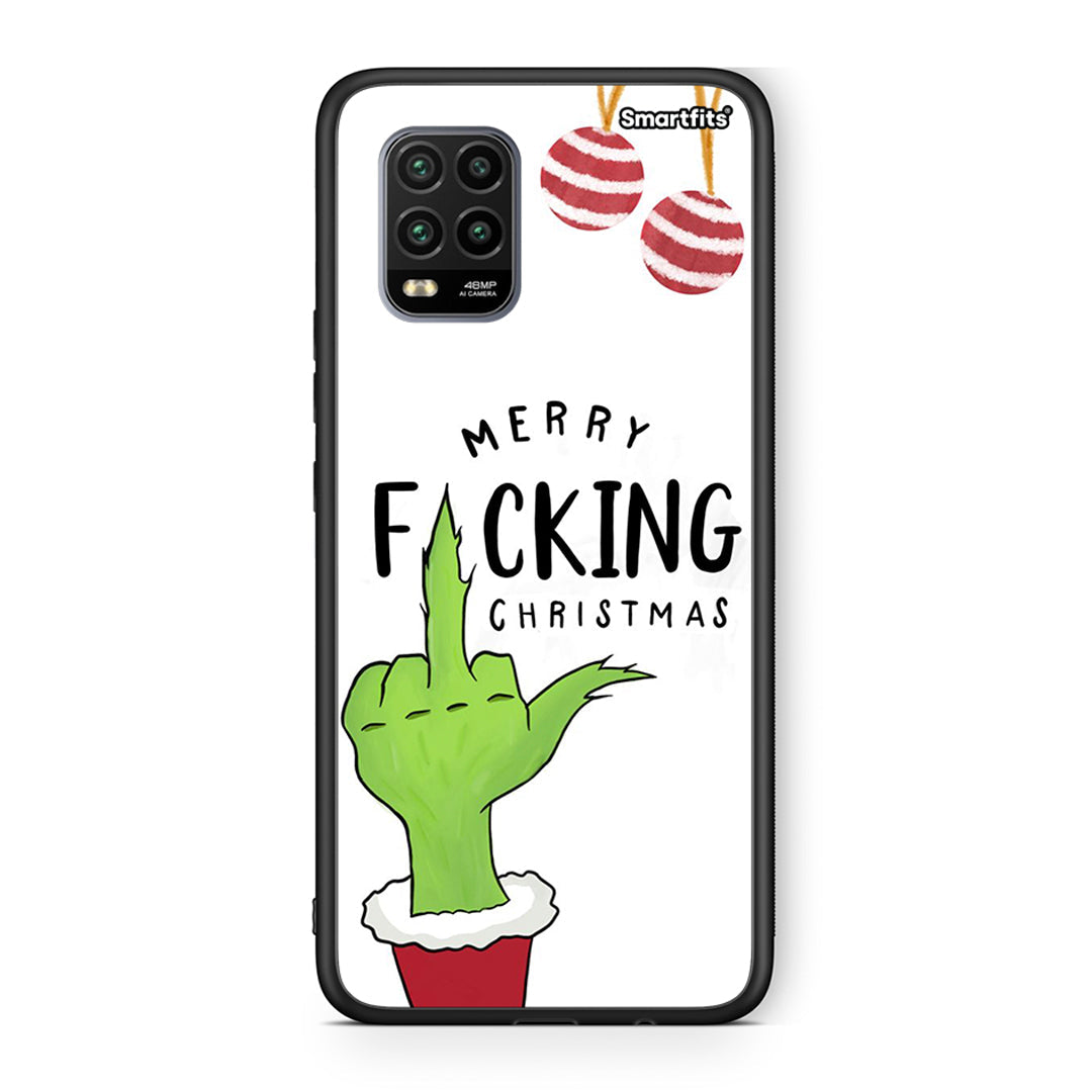 Xiaomi Mi 10 Lite Merry F Xmas θήκη από τη Smartfits με σχέδιο στο πίσω μέρος και μαύρο περίβλημα | Smartphone case with colorful back and black bezels by Smartfits