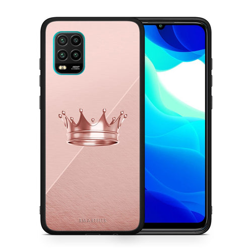 Θήκη Xiaomi Mi 10 Lite Crown Minimal από τη Smartfits με σχέδιο στο πίσω μέρος και μαύρο περίβλημα | Xiaomi Mi 10 Lite Crown Minimal case with colorful back and black bezels