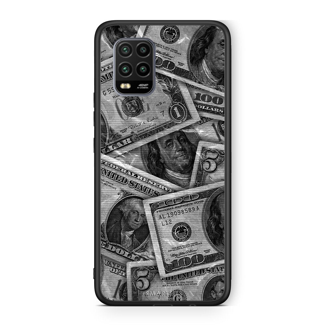 Xiaomi Mi 10 Lite Money Dollars θήκη από τη Smartfits με σχέδιο στο πίσω μέρος και μαύρο περίβλημα | Smartphone case with colorful back and black bezels by Smartfits