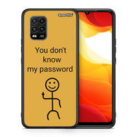 Thumbnail for Θήκη Xiaomi Mi 10 Lite My Password από τη Smartfits με σχέδιο στο πίσω μέρος και μαύρο περίβλημα | Xiaomi Mi 10 Lite My Password case with colorful back and black bezels
