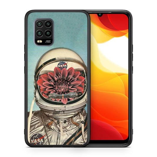 Θήκη Xiaomi Mi 10 Lite Nasa Bloom από τη Smartfits με σχέδιο στο πίσω μέρος και μαύρο περίβλημα | Xiaomi Mi 10 Lite Nasa Bloom case with colorful back and black bezels