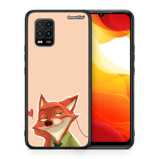 Θήκη Xiaomi Mi 10 Lite Nick Wilde And Judy Hopps Love 1 από τη Smartfits με σχέδιο στο πίσω μέρος και μαύρο περίβλημα | Xiaomi Mi 10 Lite Nick Wilde And Judy Hopps Love 1 case with colorful back and black bezels