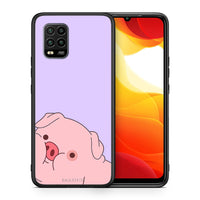 Thumbnail for Θήκη Αγίου Βαλεντίνου Xiaomi Mi 10 Lite Pig Love 2 από τη Smartfits με σχέδιο στο πίσω μέρος και μαύρο περίβλημα | Xiaomi Mi 10 Lite Pig Love 2 case with colorful back and black bezels