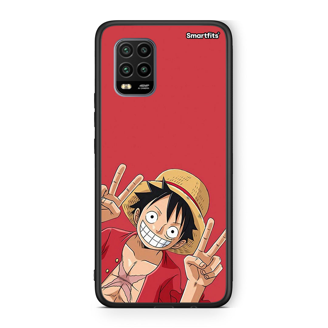 Xiaomi Mi 10 Lite Pirate Luffy Θήκη από τη Smartfits με σχέδιο στο πίσω μέρος και μαύρο περίβλημα | Smartphone case with colorful back and black bezels by Smartfits