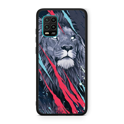 4 - Xiaomi Mi 10 Lite Lion Designer PopArt case, cover, bumper