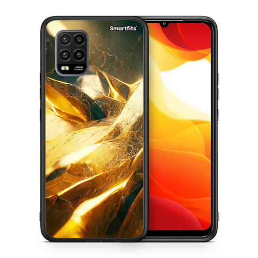 Θήκη Xiaomi Mi 10 Lite Real Gold από τη Smartfits με σχέδιο στο πίσω μέρος και μαύρο περίβλημα | Xiaomi Mi 10 Lite Real Gold case with colorful back and black bezels