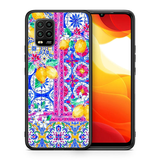 Θήκη Xiaomi Mi 10 Lite Retro Spring από τη Smartfits με σχέδιο στο πίσω μέρος και μαύρο περίβλημα | Xiaomi Mi 10 Lite Retro Spring case with colorful back and black bezels
