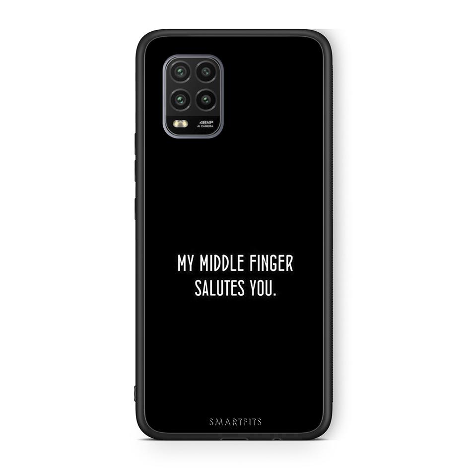 Xiaomi Mi 10 Lite Salute θήκη από τη Smartfits με σχέδιο στο πίσω μέρος και μαύρο περίβλημα | Smartphone case with colorful back and black bezels by Smartfits