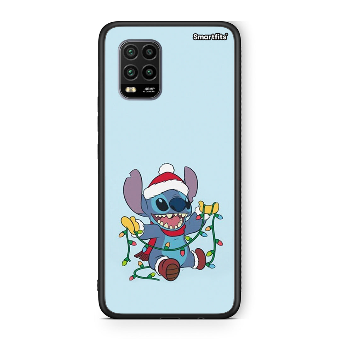 Xiaomi Mi 10 Lite Santa Stich θήκη από τη Smartfits με σχέδιο στο πίσω μέρος και μαύρο περίβλημα | Smartphone case with colorful back and black bezels by Smartfits