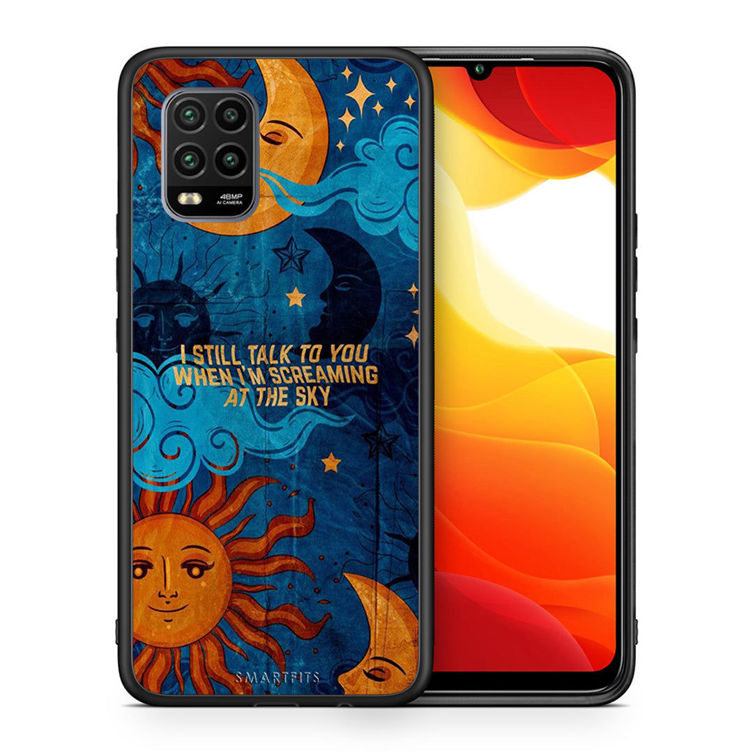 Θήκη Xiaomi Mi 10 Lite Screaming Sky από τη Smartfits με σχέδιο στο πίσω μέρος και μαύρο περίβλημα | Xiaomi Mi 10 Lite Screaming Sky case with colorful back and black bezels