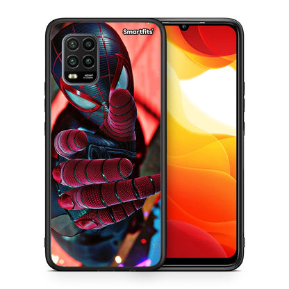 Θήκη Xiaomi Mi 10 Lite Spider Hand από τη Smartfits με σχέδιο στο πίσω μέρος και μαύρο περίβλημα | Xiaomi Mi 10 Lite Spider Hand case with colorful back and black bezels