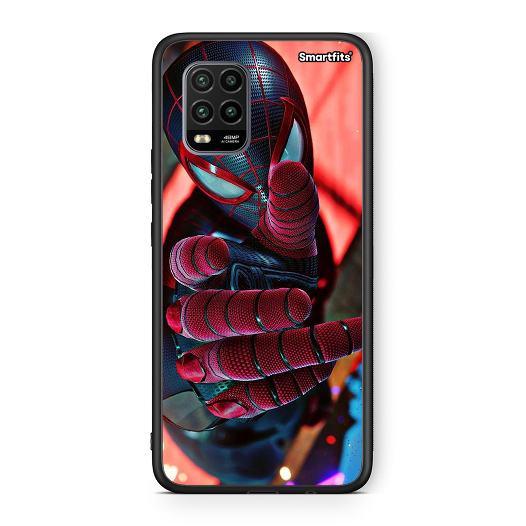 Xiaomi Mi 10 Lite Spider Hand Θήκη από τη Smartfits με σχέδιο στο πίσω μέρος και μαύρο περίβλημα | Smartphone case with colorful back and black bezels by Smartfits