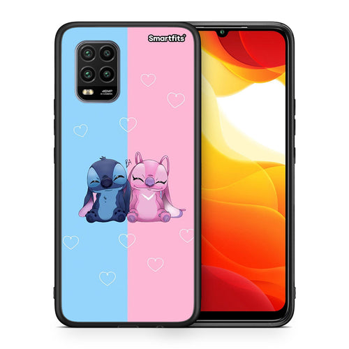 Θήκη Xiaomi Mi 10 Lite Stitch And Angel από τη Smartfits με σχέδιο στο πίσω μέρος και μαύρο περίβλημα | Xiaomi Mi 10 Lite Stitch And Angel case with colorful back and black bezels