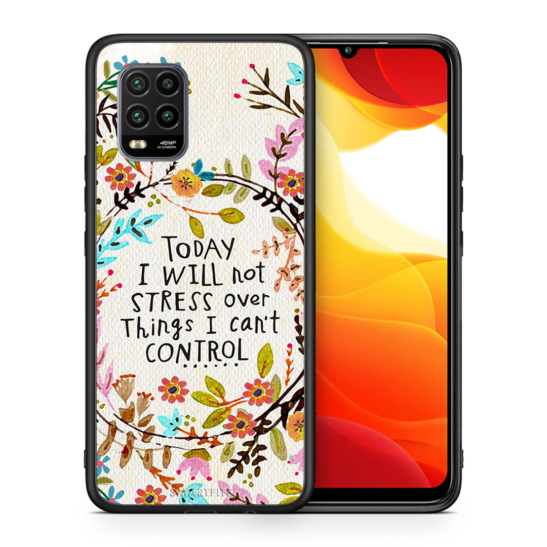 Θήκη Xiaomi Mi 10 Lite Stress Over από τη Smartfits με σχέδιο στο πίσω μέρος και μαύρο περίβλημα | Xiaomi Mi 10 Lite Stress Over case with colorful back and black bezels