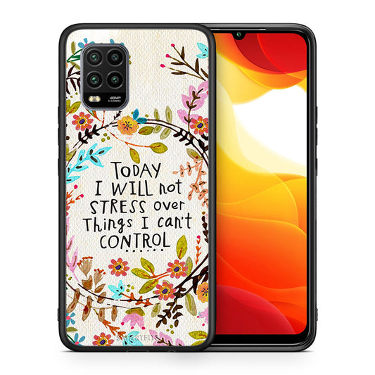 Θήκη Xiaomi Mi 10 Lite Stress Over από τη Smartfits με σχέδιο στο πίσω μέρος και μαύρο περίβλημα | Xiaomi Mi 10 Lite Stress Over case with colorful back and black bezels