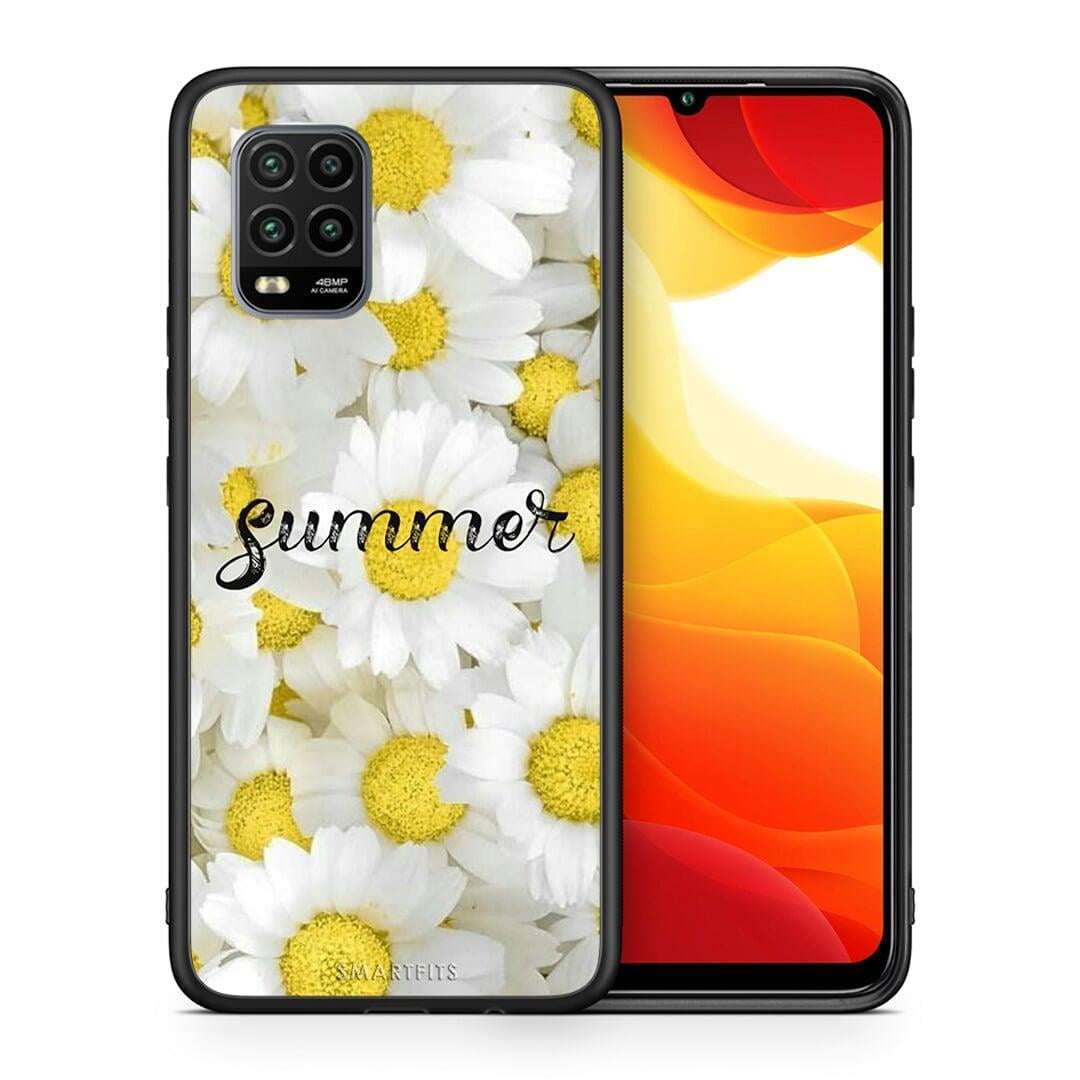 Θήκη Xiaomi Mi 10 Lite Summer Daisies από τη Smartfits με σχέδιο στο πίσω μέρος και μαύρο περίβλημα | Xiaomi Mi 10 Lite Summer Daisies case with colorful back and black bezels