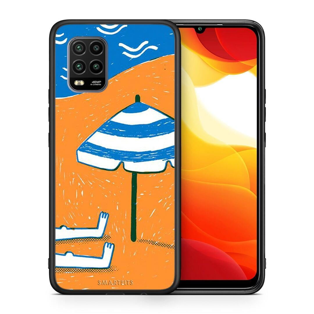 Θήκη Xiaomi Mi 10 Lite Summering από τη Smartfits με σχέδιο στο πίσω μέρος και μαύρο περίβλημα | Xiaomi Mi 10 Lite Summering case with colorful back and black bezels