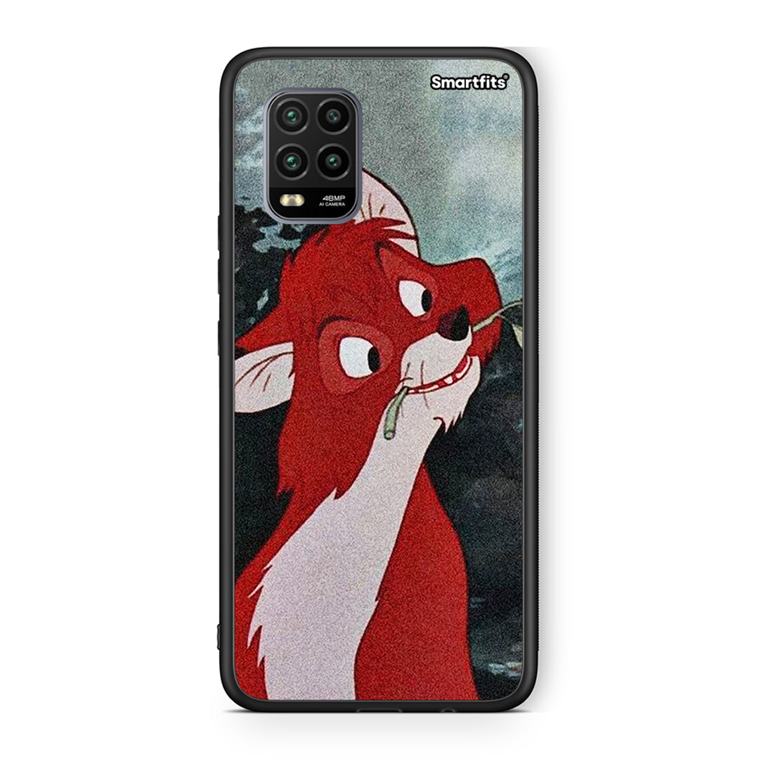 Xiaomi Mi 10 Lite Tod And Vixey Love 1 θήκη από τη Smartfits με σχέδιο στο πίσω μέρος και μαύρο περίβλημα | Smartphone case with colorful back and black bezels by Smartfits