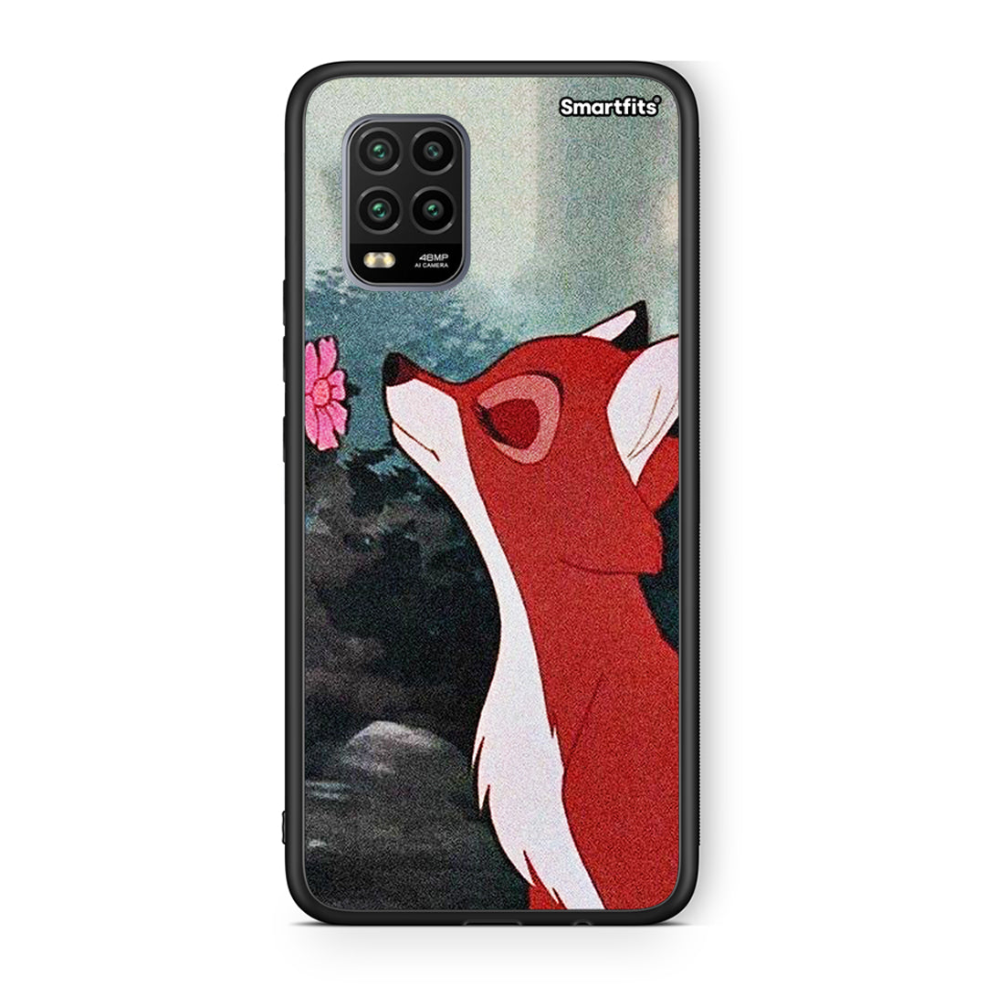 Xiaomi Mi 10 Lite Tod And Vixey Love 2 θήκη από τη Smartfits με σχέδιο στο πίσω μέρος και μαύρο περίβλημα | Smartphone case with colorful back and black bezels by Smartfits