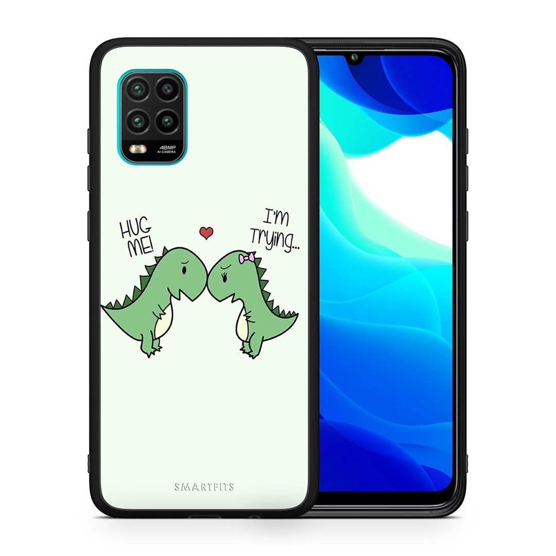 Θήκη Xiaomi Mi 10 Lite Rex Valentine από τη Smartfits με σχέδιο στο πίσω μέρος και μαύρο περίβλημα | Xiaomi Mi 10 Lite Rex Valentine case with colorful back and black bezels