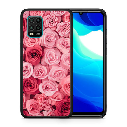 Θήκη Xiaomi Mi 10 Lite RoseGarden Valentine από τη Smartfits με σχέδιο στο πίσω μέρος και μαύρο περίβλημα | Xiaomi Mi 10 Lite RoseGarden Valentine case with colorful back and black bezels