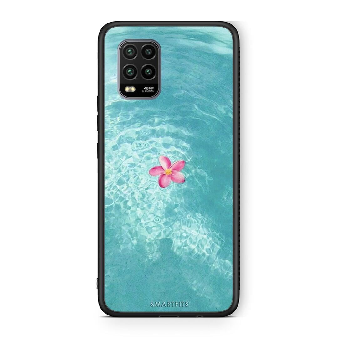 Xiaomi Mi 10 Lite Water Flower Θήκη από τη Smartfits με σχέδιο στο πίσω μέρος και μαύρο περίβλημα | Smartphone case with colorful back and black bezels by Smartfits