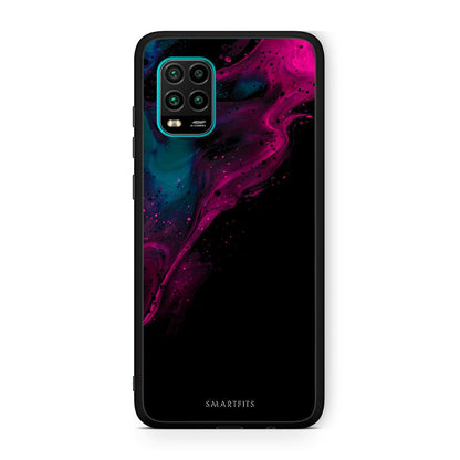 4 - Xiaomi Mi 10 Lite Pink Black Watercolor case, cover, bumper