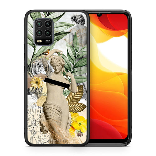 Θήκη Xiaomi Mi 10 Lite Woman Statue από τη Smartfits με σχέδιο στο πίσω μέρος και μαύρο περίβλημα | Xiaomi Mi 10 Lite Woman Statue case with colorful back and black bezels