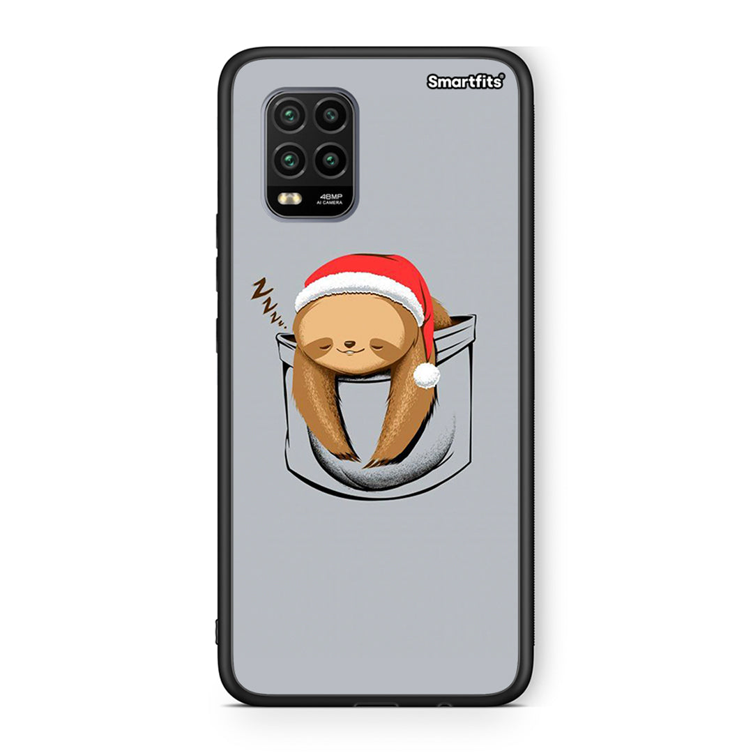 Xiaomi Mi 10 Lite Xmas Zzzz θήκη από τη Smartfits με σχέδιο στο πίσω μέρος και μαύρο περίβλημα | Smartphone case with colorful back and black bezels by Smartfits