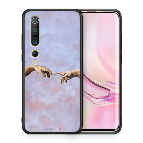 Θήκη Xiaomi Mi 10 Pro Adam Hand από τη Smartfits με σχέδιο στο πίσω μέρος και μαύρο περίβλημα | Xiaomi Mi 10 Pro Adam Hand case with colorful back and black bezels