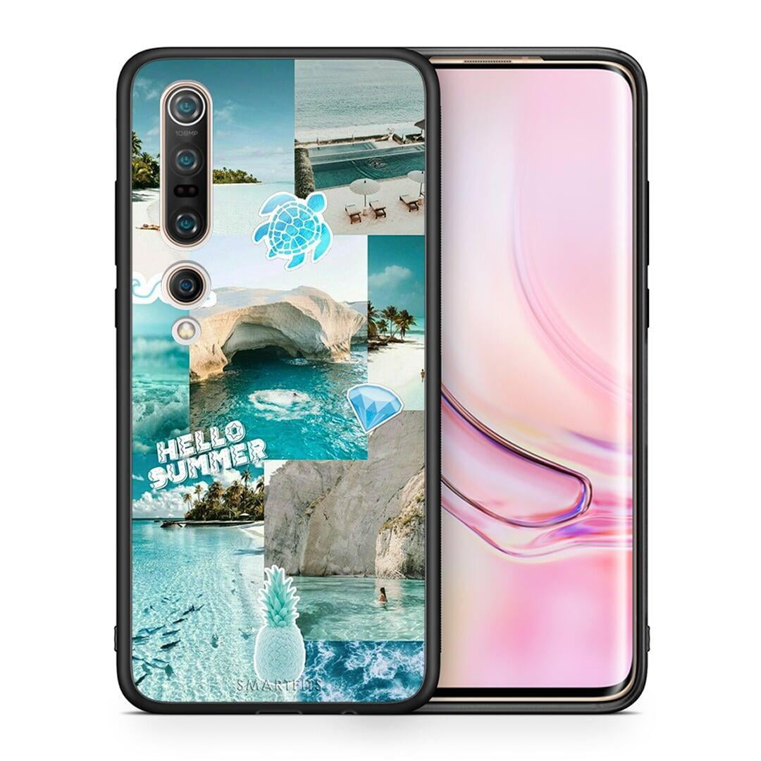 Θήκη Xiaomi Mi 10 Pro Aesthetic Summer από τη Smartfits με σχέδιο στο πίσω μέρος και μαύρο περίβλημα | Xiaomi Mi 10 Pro Aesthetic Summer case with colorful back and black bezels