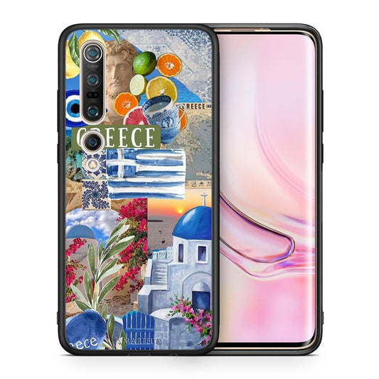 Θήκη Xiaomi Mi 10 Pro All Greek από τη Smartfits με σχέδιο στο πίσω μέρος και μαύρο περίβλημα | Xiaomi Mi 10 Pro All Greek case with colorful back and black bezels