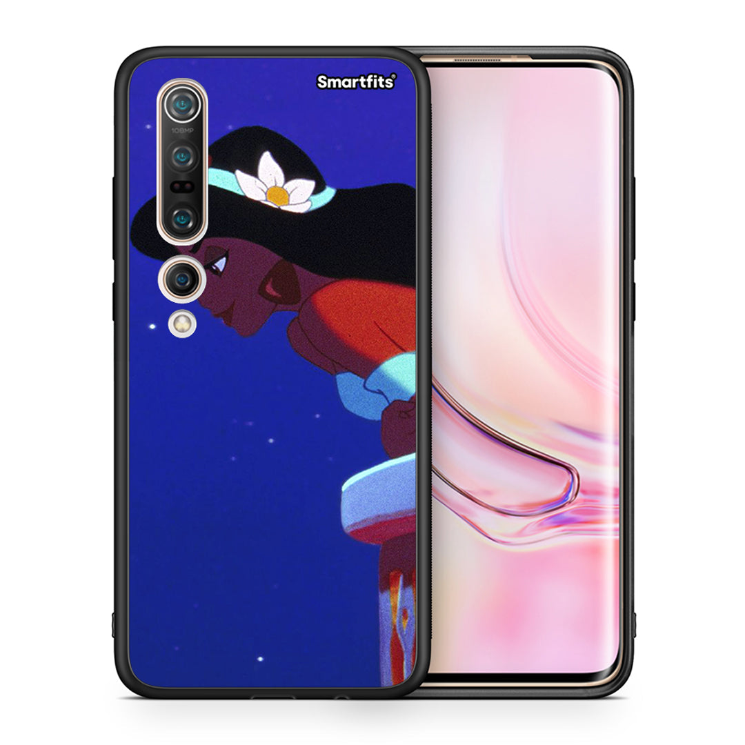 Θήκη Xiaomi Mi 10 Alladin And Jasmine Love 2 από τη Smartfits με σχέδιο στο πίσω μέρος και μαύρο περίβλημα | Xiaomi Mi 10 Alladin And Jasmine Love 2 case with colorful back and black bezels