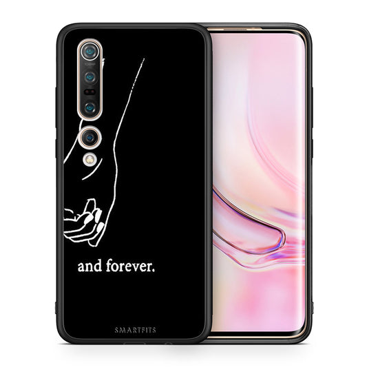 Θήκη Αγίου Βαλεντίνου Xiaomi Mi 10 Always & Forever 2 από τη Smartfits με σχέδιο στο πίσω μέρος και μαύρο περίβλημα | Xiaomi Mi 10 Always & Forever 2 case with colorful back and black bezels