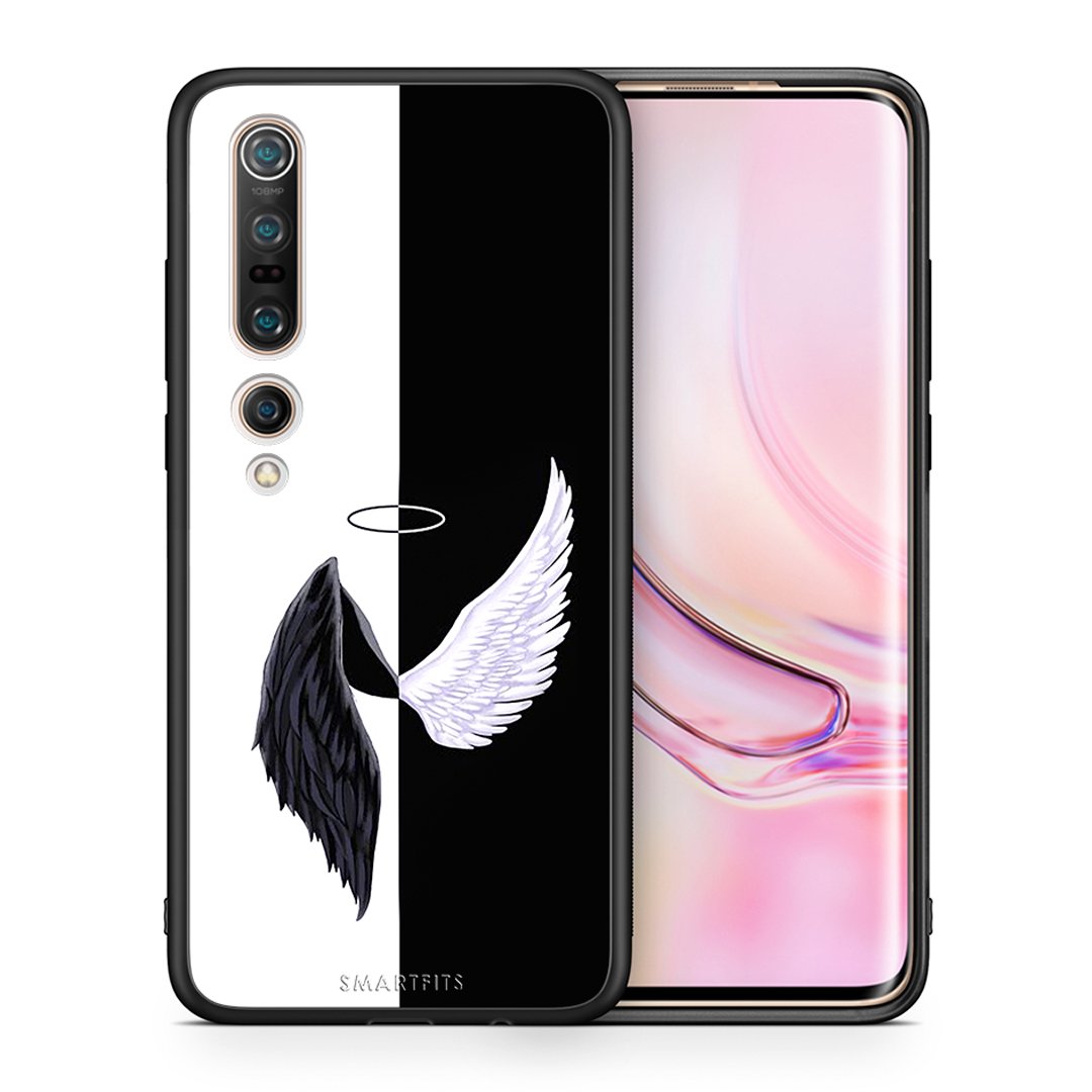 Θήκη Xiaomi Mi 10 Angels Demons από τη Smartfits με σχέδιο στο πίσω μέρος και μαύρο περίβλημα | Xiaomi Mi 10 Angels Demons case with colorful back and black bezels