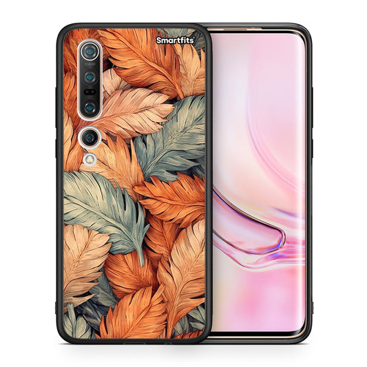 Θήκη Xiaomi Mi 10 Pro Autumn Leaves από τη Smartfits με σχέδιο στο πίσω μέρος και μαύρο περίβλημα | Xiaomi Mi 10 Pro Autumn Leaves case with colorful back and black bezels