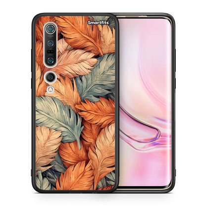 Θήκη Xiaomi Mi 10 Autumn Leaves από τη Smartfits με σχέδιο στο πίσω μέρος και μαύρο περίβλημα | Xiaomi Mi 10 Autumn Leaves case with colorful back and black bezels