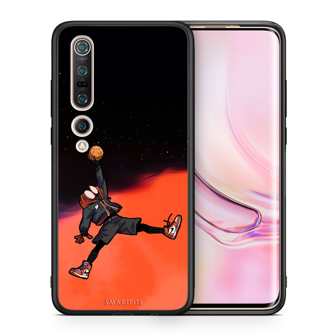 Θήκη Xiaomi Mi 10 Pro Basketball Hero από τη Smartfits με σχέδιο στο πίσω μέρος και μαύρο περίβλημα | Xiaomi Mi 10 Pro Basketball Hero case with colorful back and black bezels