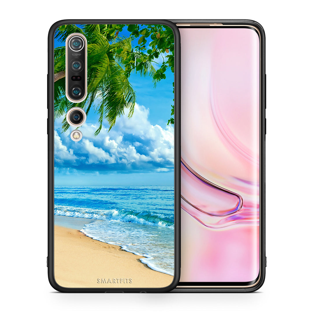 Θήκη Xiaomi Mi 10 Beautiful Beach από τη Smartfits με σχέδιο στο πίσω μέρος και μαύρο περίβλημα | Xiaomi Mi 10 Beautiful Beach case with colorful back and black bezels
