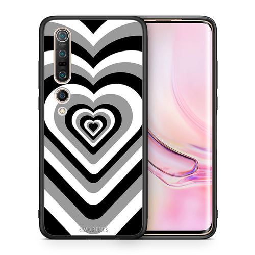 Θήκη Xiaomi Mi 10 Pro Black Hearts από τη Smartfits με σχέδιο στο πίσω μέρος και μαύρο περίβλημα | Xiaomi Mi 10 Pro Black Hearts case with colorful back and black bezels