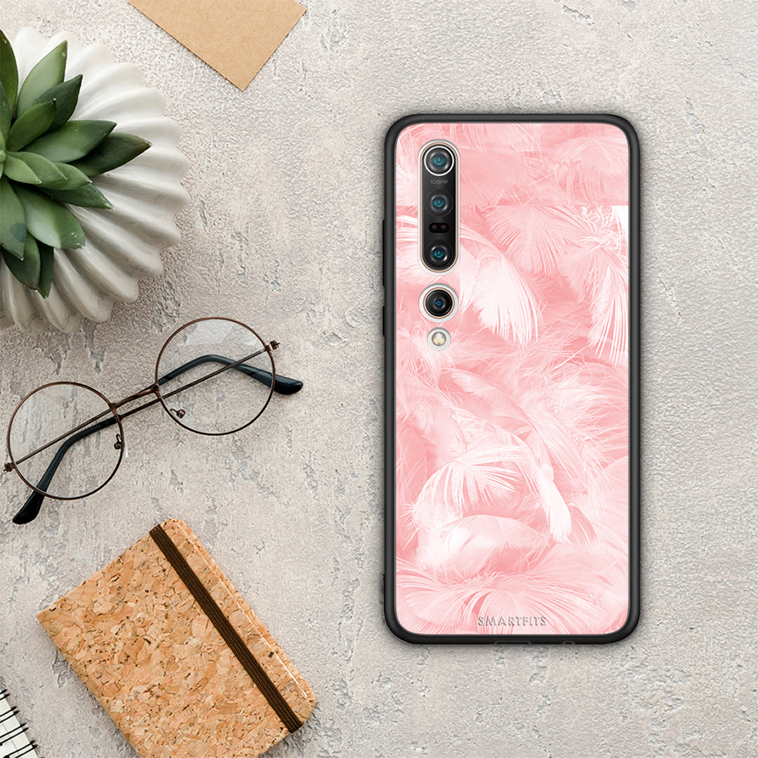 Boho Pink Feather - Xiaomi Mi 10 θήκη