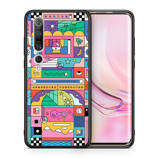 Θήκη Xiaomi Mi 10 Pro Bubbles Soap από τη Smartfits με σχέδιο στο πίσω μέρος και μαύρο περίβλημα | Xiaomi Mi 10 Pro Bubbles Soap case with colorful back and black bezels