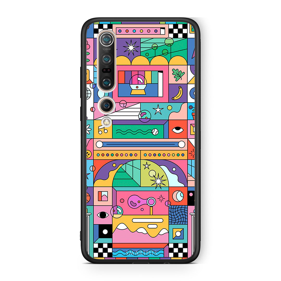 Xiaomi Mi 10 Pro Bubbles Soap θήκη από τη Smartfits με σχέδιο στο πίσω μέρος και μαύρο περίβλημα | Smartphone case with colorful back and black bezels by Smartfits