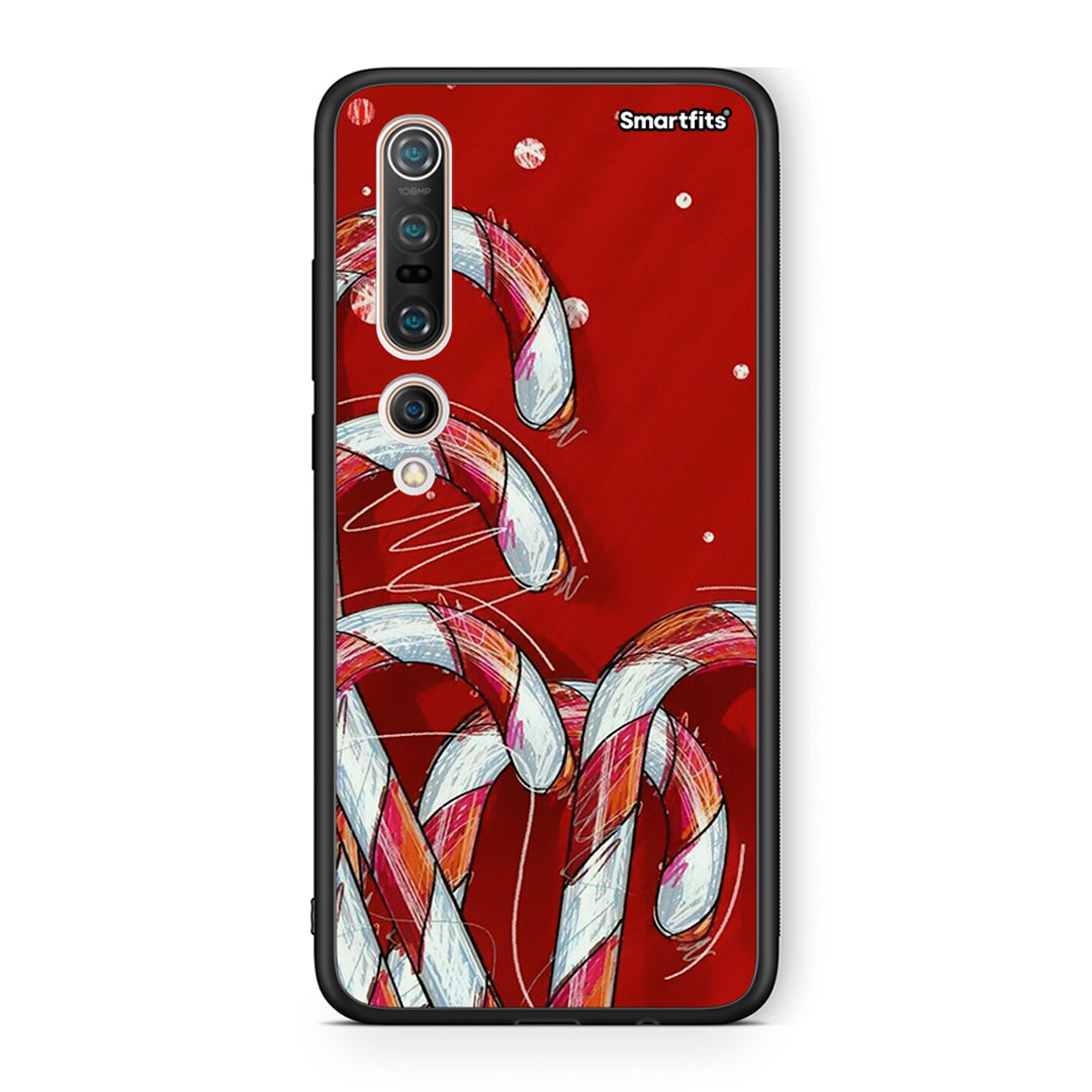 Xiaomi Mi 10 Candy Cane θήκη από τη Smartfits με σχέδιο στο πίσω μέρος και μαύρο περίβλημα | Smartphone case with colorful back and black bezels by Smartfits