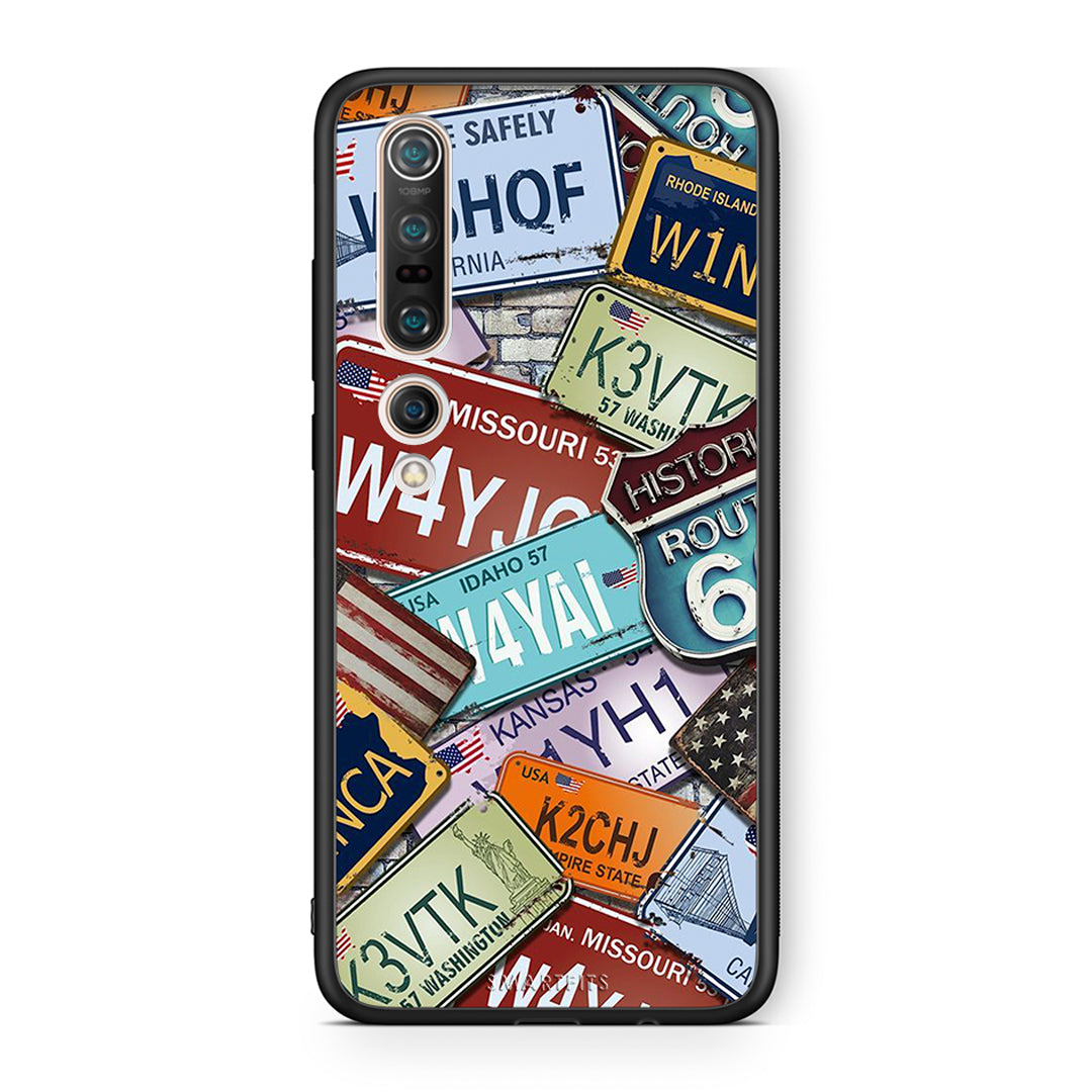 Xiaomi Mi 10 Pro Car Plates θήκη από τη Smartfits με σχέδιο στο πίσω μέρος και μαύρο περίβλημα | Smartphone case with colorful back and black bezels by Smartfits