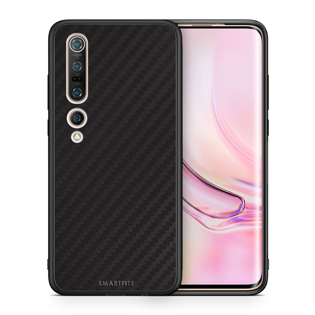 Θήκη Xiaomi Mi 10 Pro Carbon Black από τη Smartfits με σχέδιο στο πίσω μέρος και μαύρο περίβλημα | Xiaomi Mi 10 Pro Carbon Black case with colorful back and black bezels