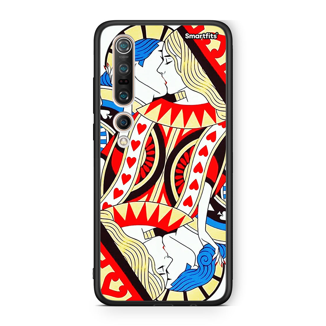 Xiaomi Mi 10 Card Love θήκη από τη Smartfits με σχέδιο στο πίσω μέρος και μαύρο περίβλημα | Smartphone case with colorful back and black bezels by Smartfits